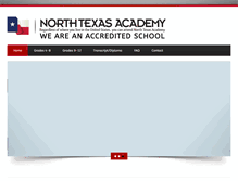 Tablet Screenshot of northtexasacademy.com